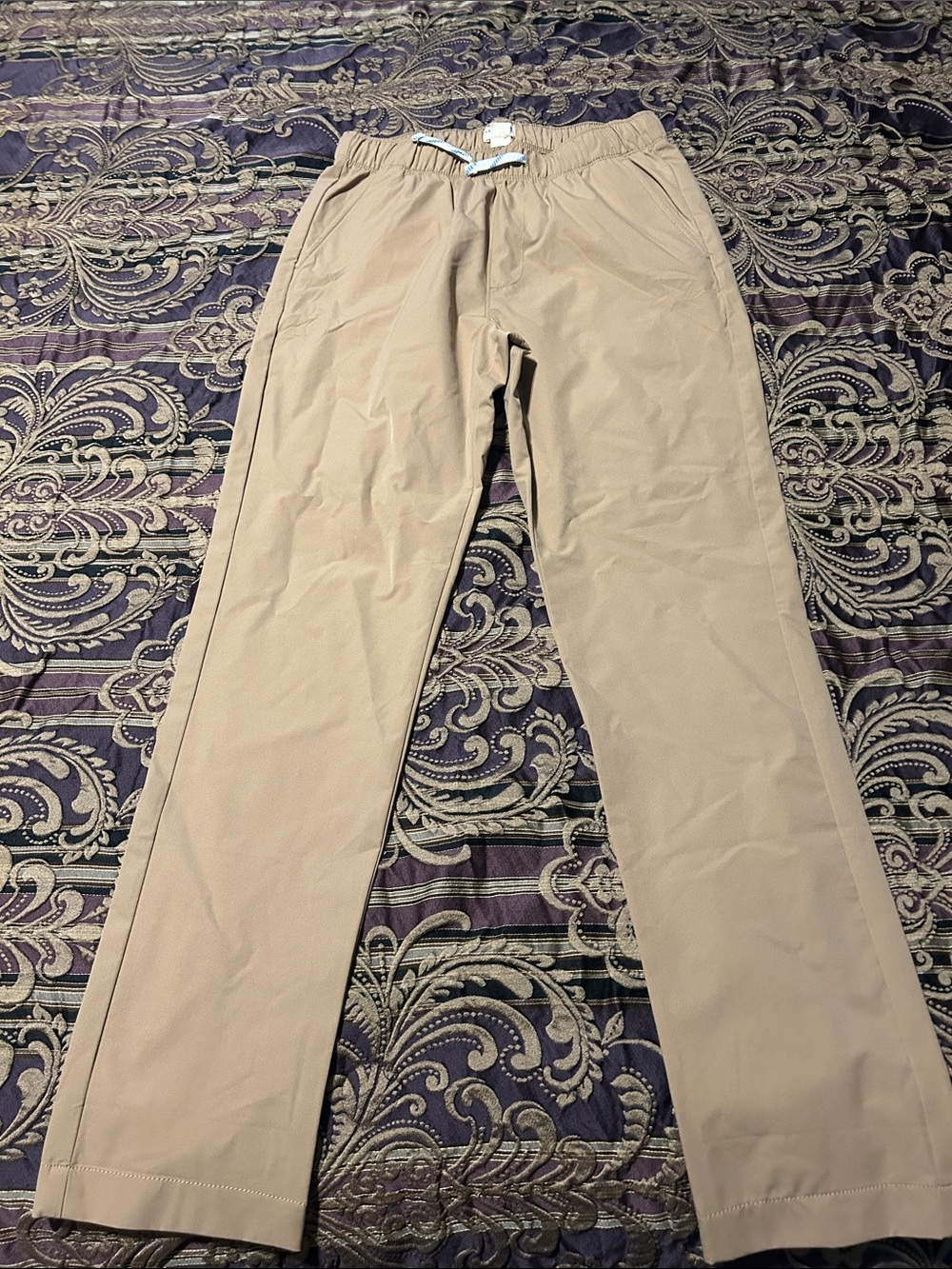 J Crew Crew Cuts Khaki School Uniform Pull-On Drawstring Pants Youth 16